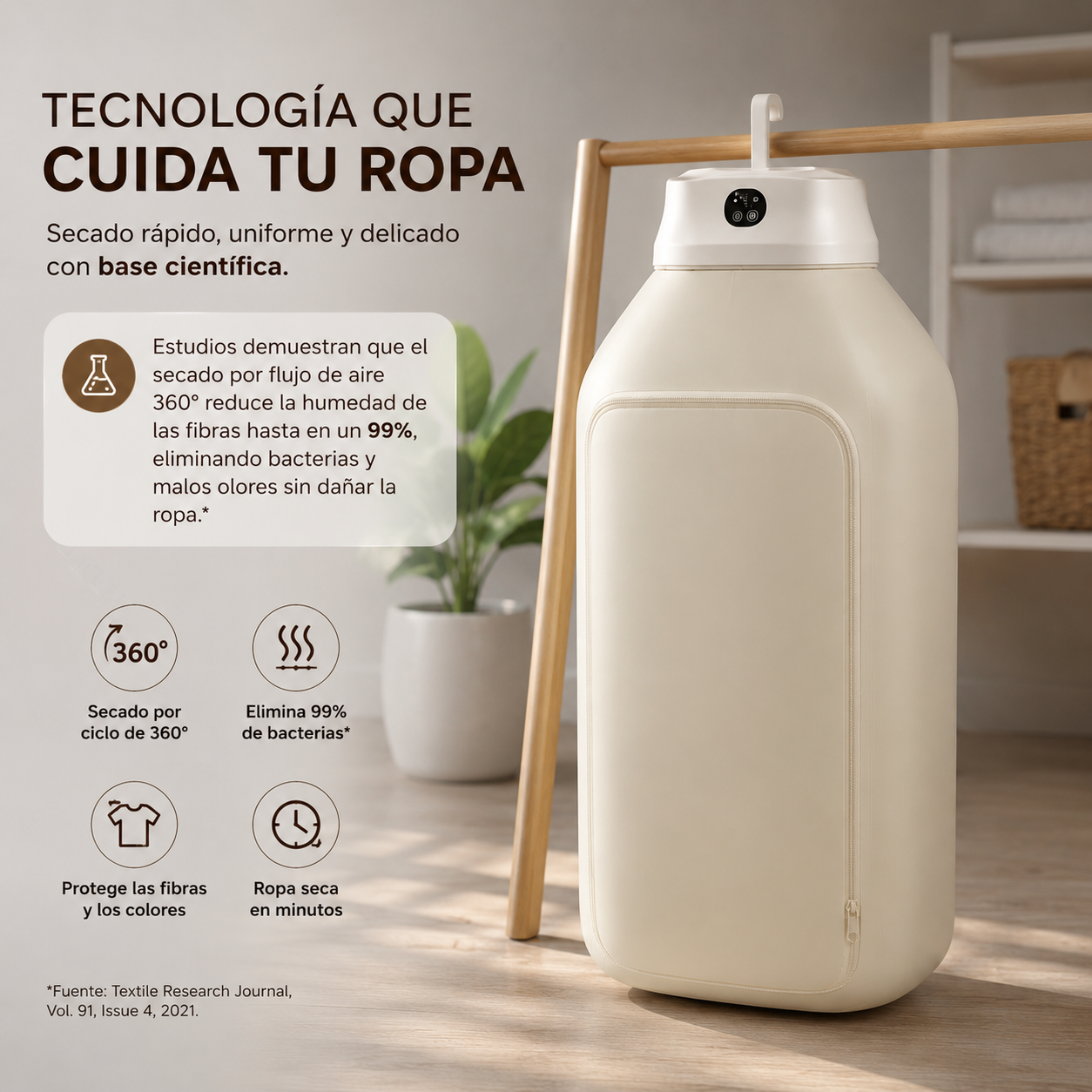 SecaMax™ – Seca hasta 8 prendas en minutos, sin tendedero, sin esperas