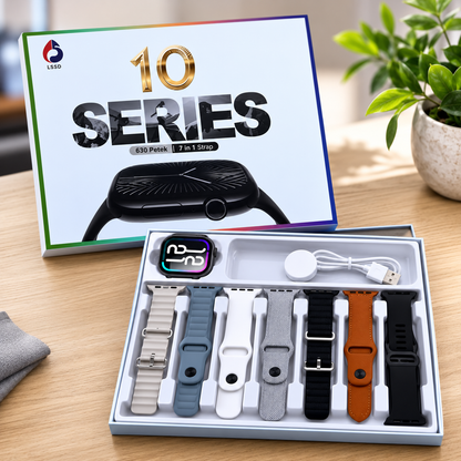 S2000 Smartwatch ™ – versátil con 7 correas intercambiables, monitoreo de frecuencia cardíaca y llamadas inteligentes