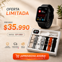 S2000 Smartwatch ™ – versátil con 7 correas intercambiables, monitoreo de frecuencia cardíaca y llamadas inteligentes