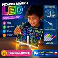 GlowBoard™ – Pizarra LED Mágica, Borra al Instante, Creatividad Sin Límites