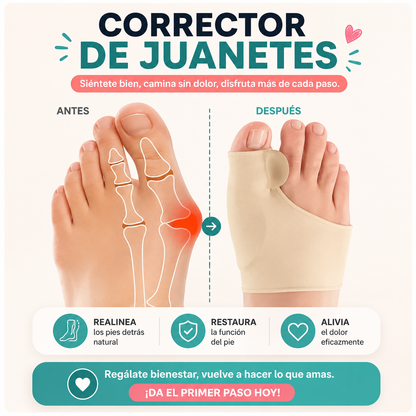 JuaneteOFF™ – Corrector Ortopédico, Alivio del Dolor sin Cirugía