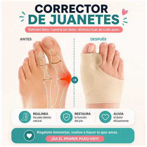 JuaneteOFF™ – Corrector Ortopédico, Alivio del Dolor sin Cirugía