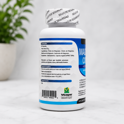 MagnaZen™ – Magnesio Complex Premium 600 mg | Máxima Absorción, Relajación Muscular & Equilibrio Mental