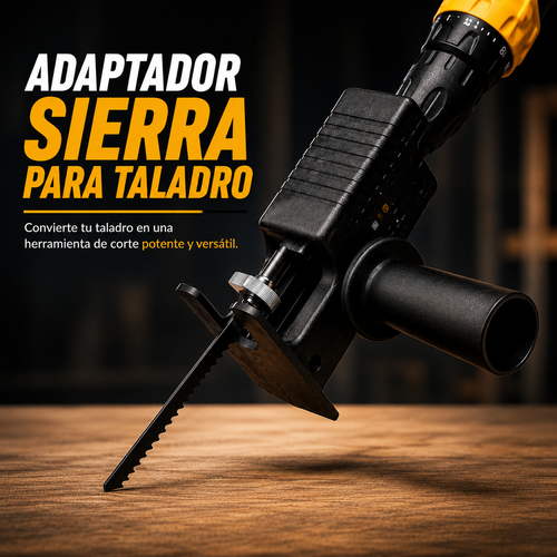 MultiCut Master™ — Adaptador Sierra Universal para Taladro, para Madera, Metal y PVC